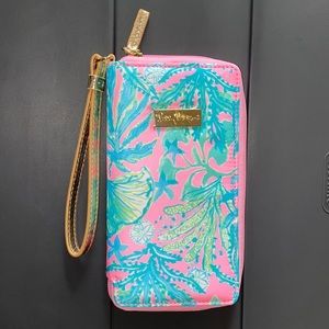 Lilly Pulitzer Wristlet & Wallet - Mandevilla in Hip Nautic